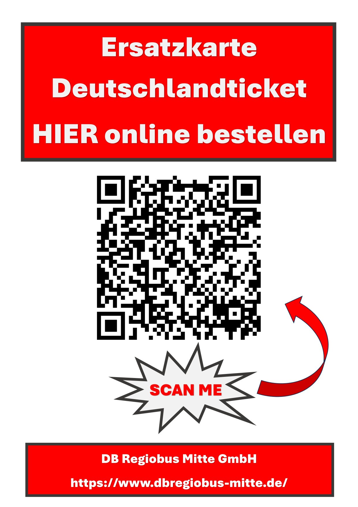 Flyer Ersatzkartenbestellung D-Ticket